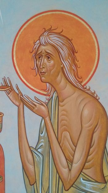 Orthodox icon of Saint Mary of Egypt